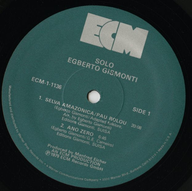 Egberto Gismonti / エグベルト・ジスモンチ / Solo (ECM-1136) – VOXMUSIC WEBSHOP