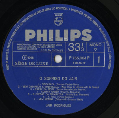 Jair Rodrigues / ジャイル・ロドリゲス / O Sorriso Do Jair (P 765.004 P)