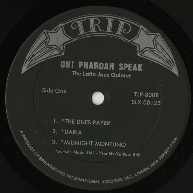 The Latin Jazz Quintet / ラテン・ジャズ・クインテット / Oh! Pharoah Speak (TLP-8008)
