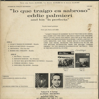 Eddie Palmieri / エディー・パルミエリ / Lo Que Traigo Es Sabroso (LPA 832)