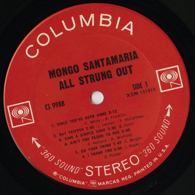 Mongo Santamaria / モンゴ・サンタマリア / All Strung Out (CS 9988)