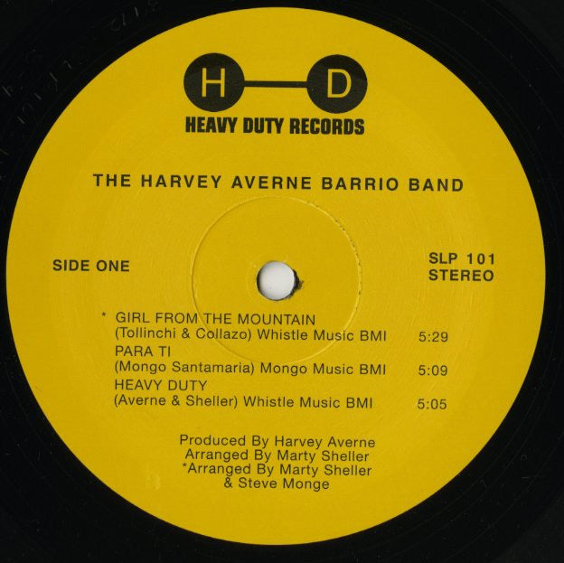 The Harvey Averne Barrio Band / ハーヴェイ・アヴァーン・バリオ・バンド / The Harvey Averne Barrio Band (JAZID LP 93)