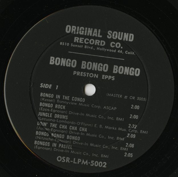 Preston Epps / プレストン・エプス / Bongo Bongo Bongo (OSR LPM 5002)