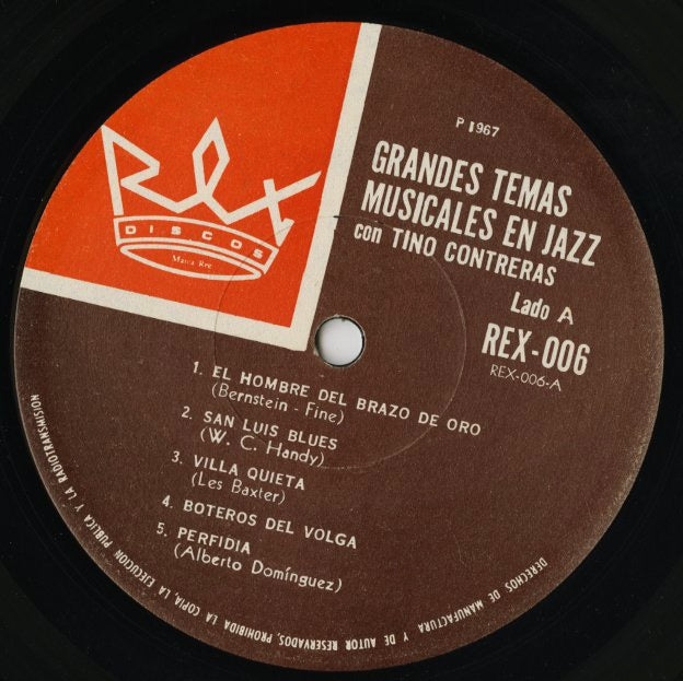 Tino Contreras / ティト・コントレラス / Grandes Temas Musicales En Jazz Con Tino Contreras (REX-006)
