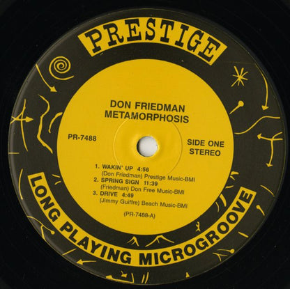 Don Friedman / ドン・フリードマン / Metamorphosis (PR 7488)