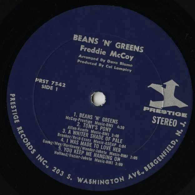 Freddie McCoy / フレディ・マッコイ / Beans & Greens (PRST 7542)