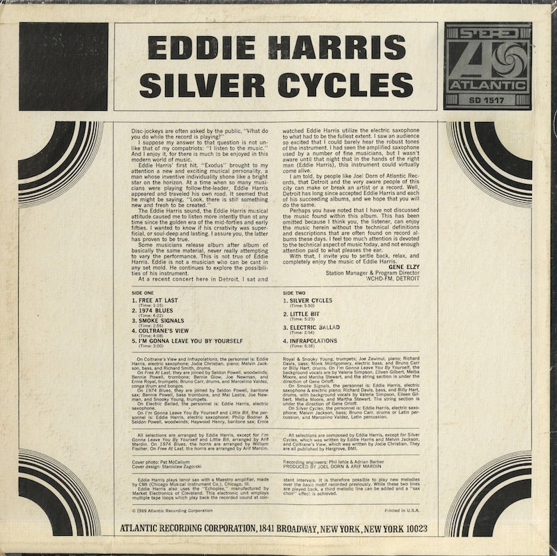 Eddie Harris / エディ・ハリス / Silver Cycles (SD 1517) – VOXMUSIC