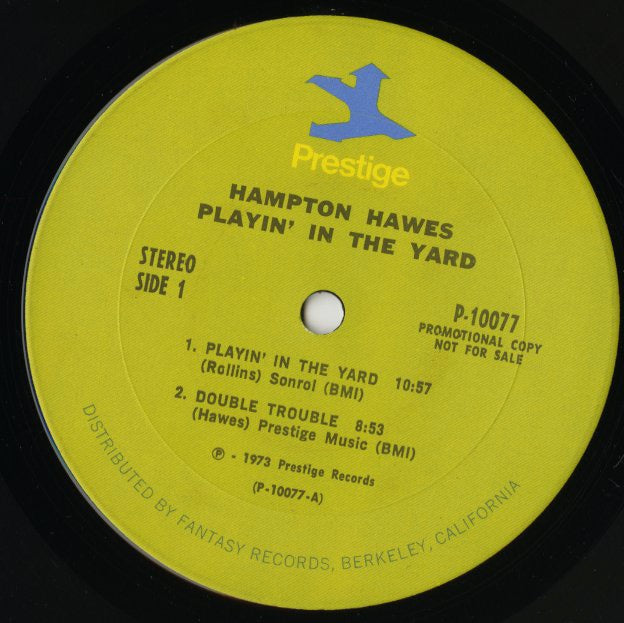 Hampton Hawes / ハンプトン・ホウズ / Playin' In The Yard (P-10077)