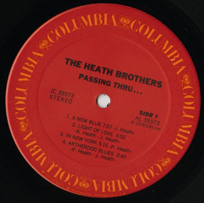 Heath Brothers / ヒース・ブラザーズ / Passing Thru (JC 35573)