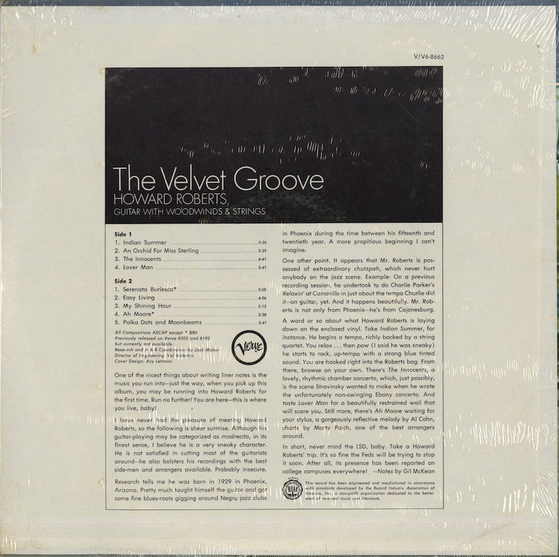 Howard Roberts / ハワード・ロバーツ / The Velvet Groove (V-8662)