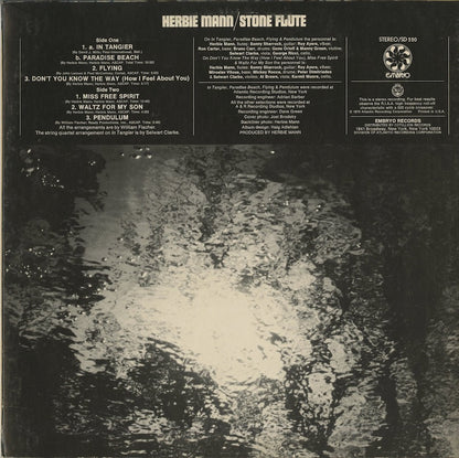 Herbie Mann / ハービー・マン / Stone Flute (SD 520)