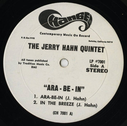The Jerry Hahn Quintet / ジェリー・ハーン・クインテット / Ara-Be-In (LP #7001)