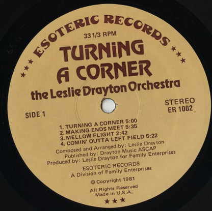 The Leslie Drayton Orchestra / レスリー・ドレイトン / Turning A Corner (ER 1002)