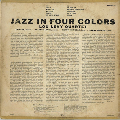 Lou Levy / ルー・レヴィ / Jazz In Four Colors (LPM-1319)