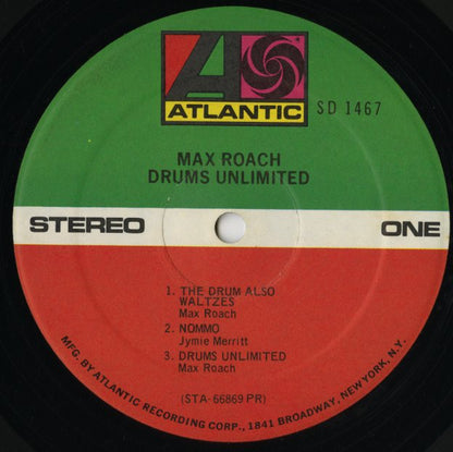Max Roach / マックス・ローチ / Drums Unlimited (SD 1467)