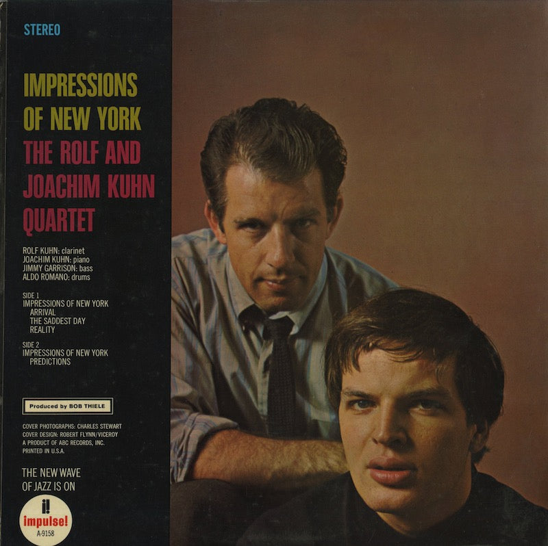 The Rolf And Joachim Kuhn Quartet / ロルフ・アンド・ヨアヒム・キューン・カルテット / Impressions Of New York (A/S-9158)