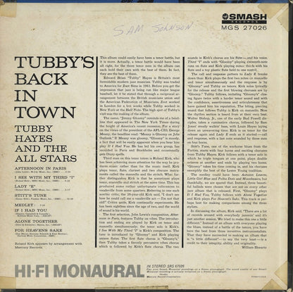 Tubby Hayes / タビー・ヘイズ / Tubby's Back In Time (MGS 27026)