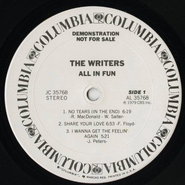 The Writers / ライターズ / All In Fun (JC 35768)