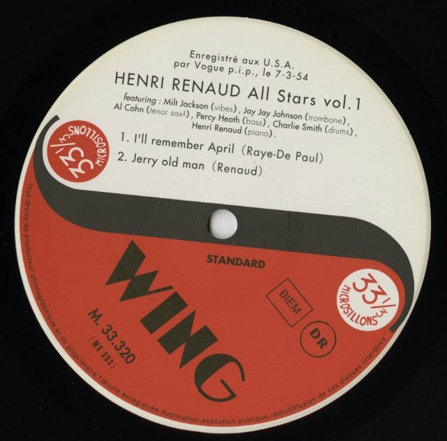 Henri Renaud / アンリ・ルノー / Henri Renaud All Stars Vol.1 -10 ( BVJJ-2948 –  VOXMUSIC WEBSHOP