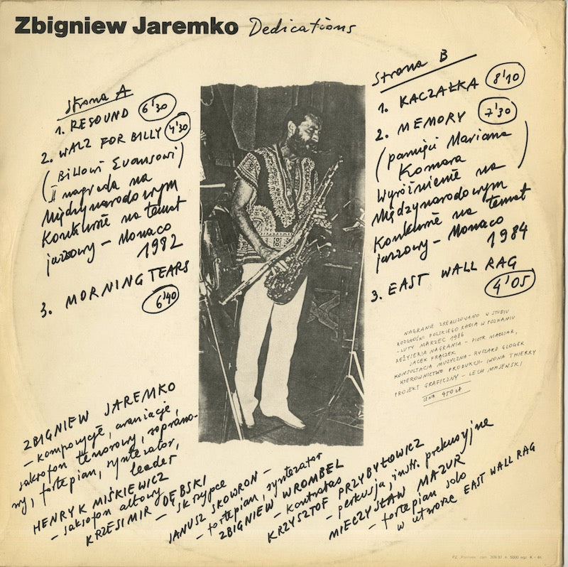 Zbigniew Jarenko / Dedications (PSJ-161)