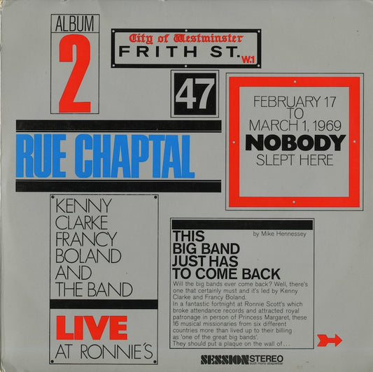 The Kenny Clarke Francy Boland Big Band / ケニー・クラーク　フランシー・ボラン / The Second Set - Rue Chaptal (543079)