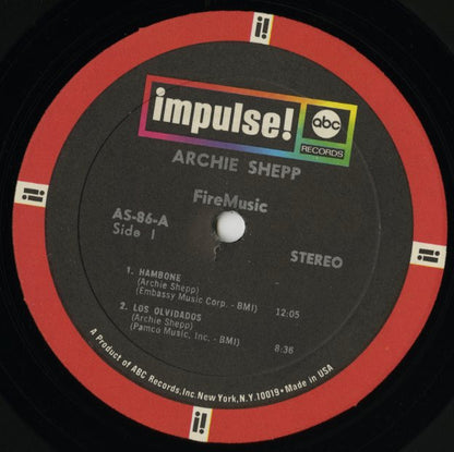Archie Shepp / アーチー・シェップ / Fire Music (AS-86)