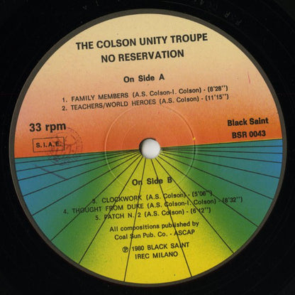 The Colson Unity Troupe / No Reservation (BSR 0043)