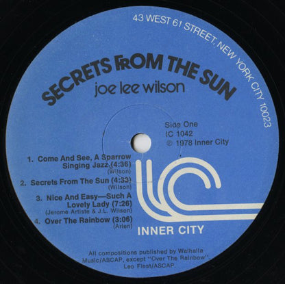 Joe Lee Wilson / ジョー・リー・ウィルソン / Secrets From The Sun (IC0142)
