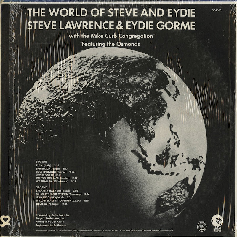 Steve & Eydie / スティーヴ・アンド・イーディー / The World Of Steve & Eydie (SE 4803)