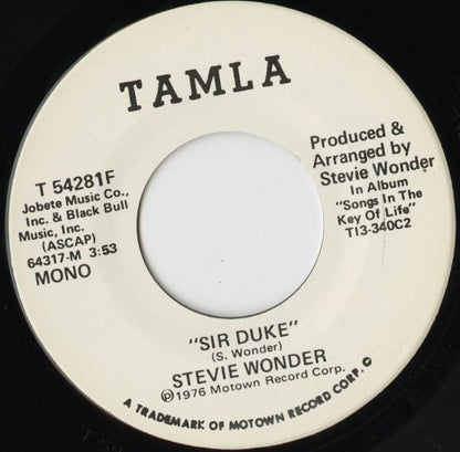 Stevie Wonder / スティーヴィ・ワンダー / Sir Duke -7 ( T 5428 )