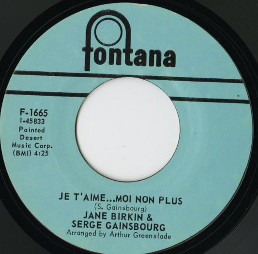 Jane Birkin & Serge Gainsbourg / ジェーン・バーキン　セルジュ・ゲンズブール / Je T'aime.. Moi Non Plus / Jane B -7 ( F-1665 )