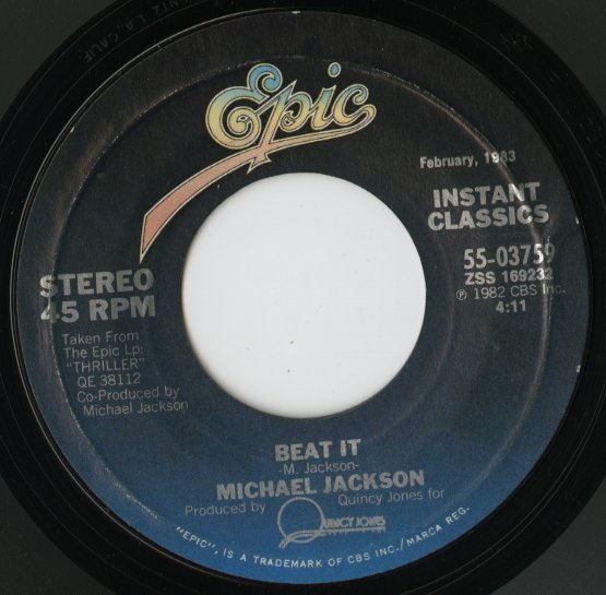 Michael Jackson / マイケル・ジャクソン / Beat It / Get On The Floor -7 ( 34 03759 )