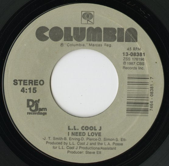L.L. Cool J / I Need Love / I'm Bad -7 (13-08381)
