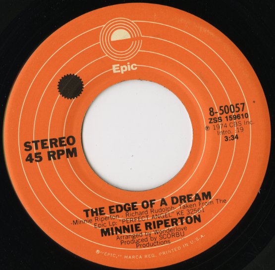 Minnie Riperton / ミニー・リパートン / Lovin' You / Edge Of A Dream -7 ( 8-50057 )