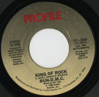RUN DMC / King Of Rock -7 ( PRO5064 )