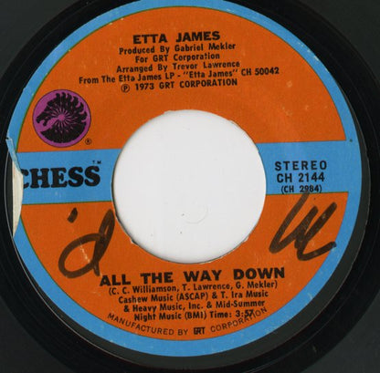 Etta James / エタ・ジェイムス / All The Way Down / Lay Back Daddy -7 ( CH 2144 )