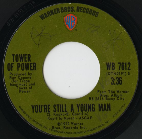 Tower Of Power / タワー・オブ・パワー / You're Still A Young Man / Skating On Thin Ice-7 ( WB 7612 )