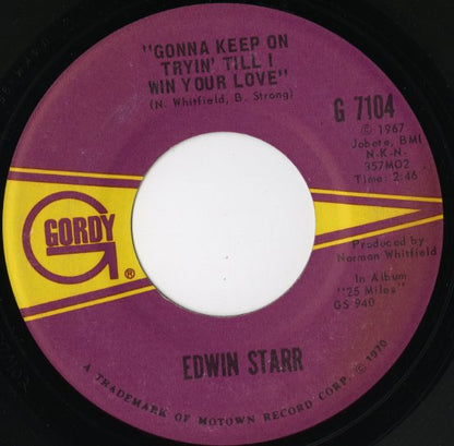 Edwin Starr / エドウィン・スター / Stop The War Now / Gonna Keep On Tryin' Till I Win Your Love -7 ( G 7104 )