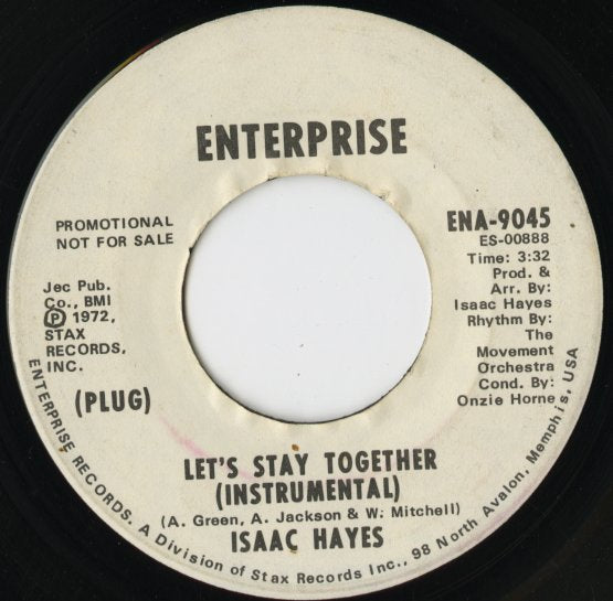 Isaac Hayes / アイザック・ヘイズ / Let's Stay Together (PROMO) -7 ( ENA9045 )