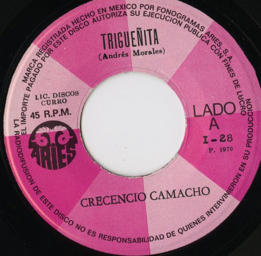 Crecencio Camacho / Triguenita / Cumbia Brava -7 ( I28 )