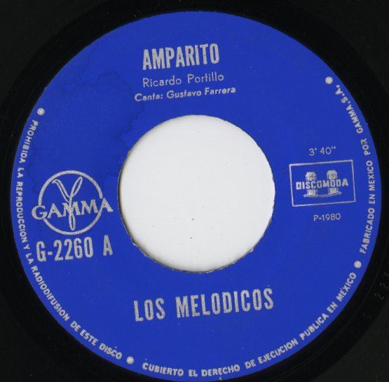 Los Melodicos / Amparito / Cumbia Sampuesana -7 ( G2260 )