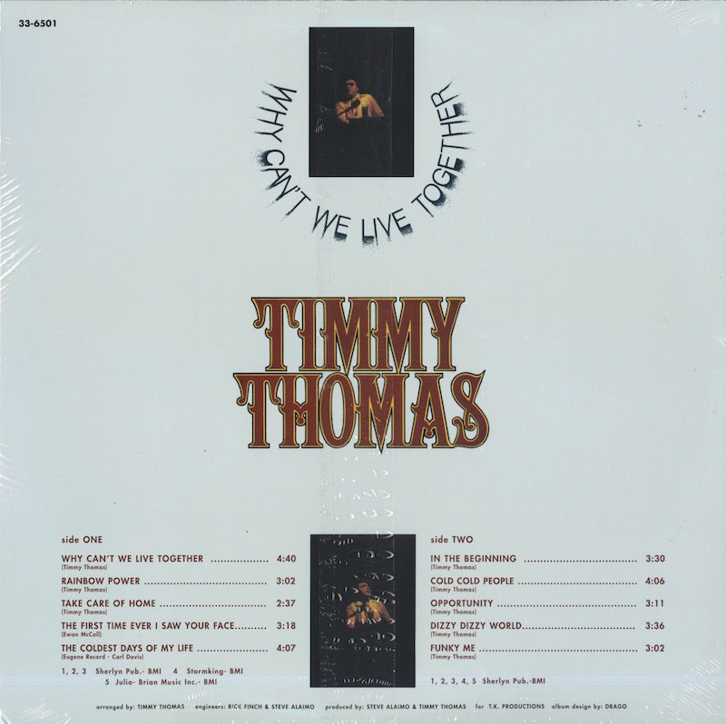 Timmy Thomas / ティミー・トーマス / Why Can't We Live Together