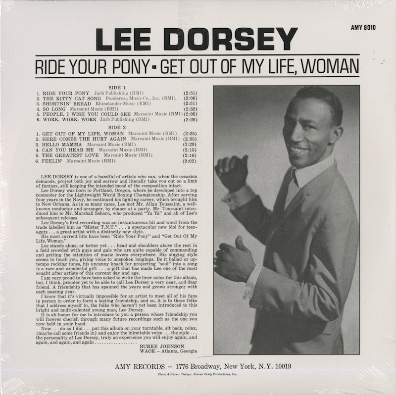 Lee Dorsey Ride Your Pony Get Out Of My Life Woman Lee dorsey ride your pony get out of my life woman