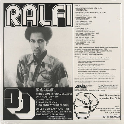 Ralfi Pagan / ラルフィ・パガン / Ralfi (1974)