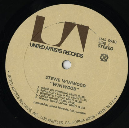 Steve Winwood / スティーヴ・ウィンウッド / Winwood (UAS9950)