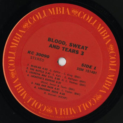 Blood,Sweat & Tears / ブラッド、スウェット＆ティアーズ / 3 (KC 30090)
