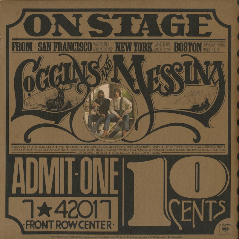 Loggins & Messina / ロギンス＆メッシーナ / On Stage -2LP (PG32848)