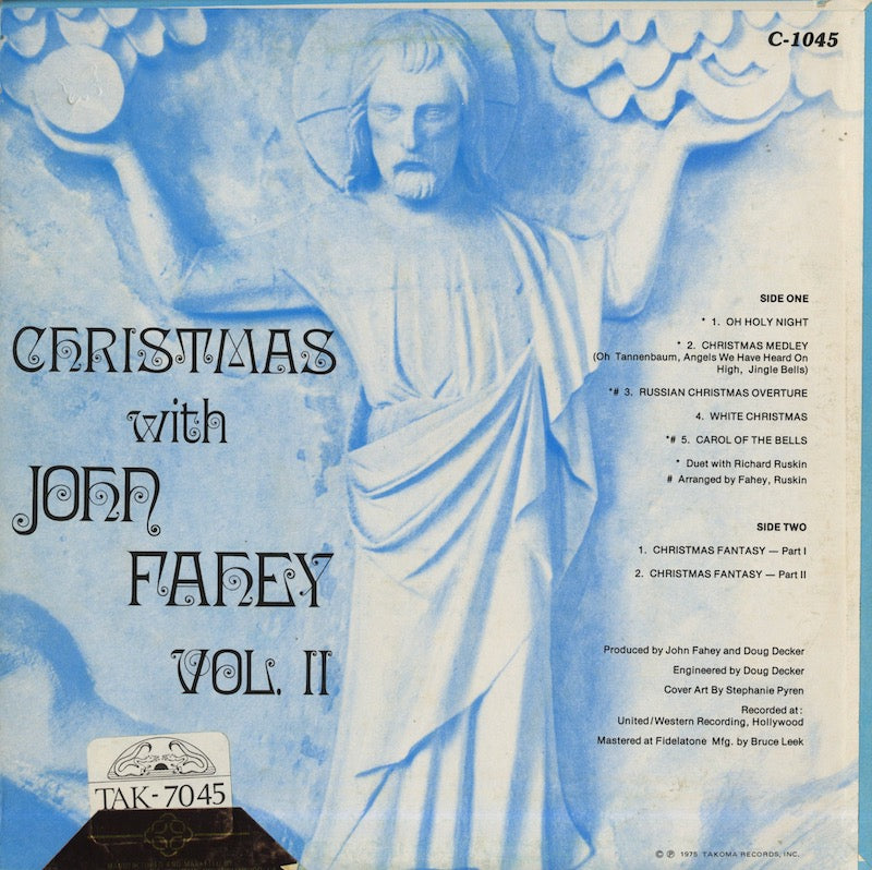 John Fahey / ジョン・フェイ / Christmas With John Fahey Vol.II (C-1045)