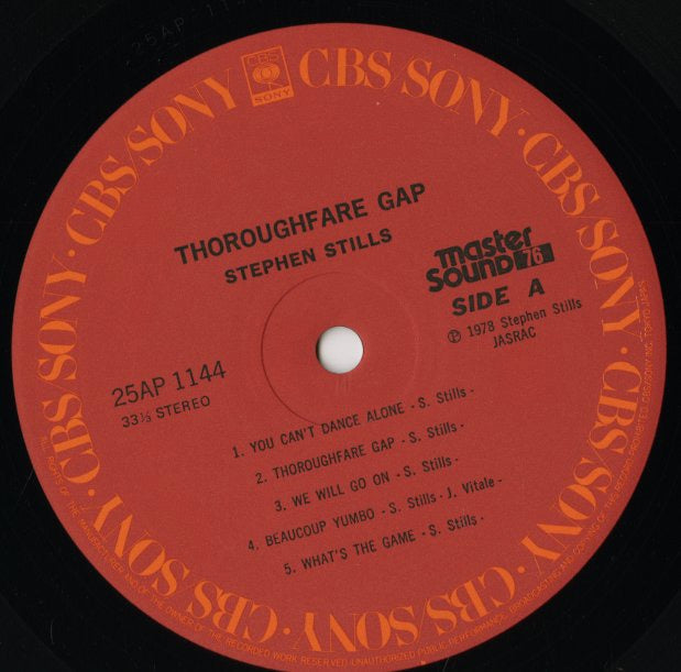 Stephen Stills / スティーヴン・スティルス / Thoroughfare Gap (25AP1144)