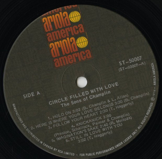 The Sons Of Champlin / サンズ・オブ・チャンブリン / A Circle Filled With Love (ST-50007)